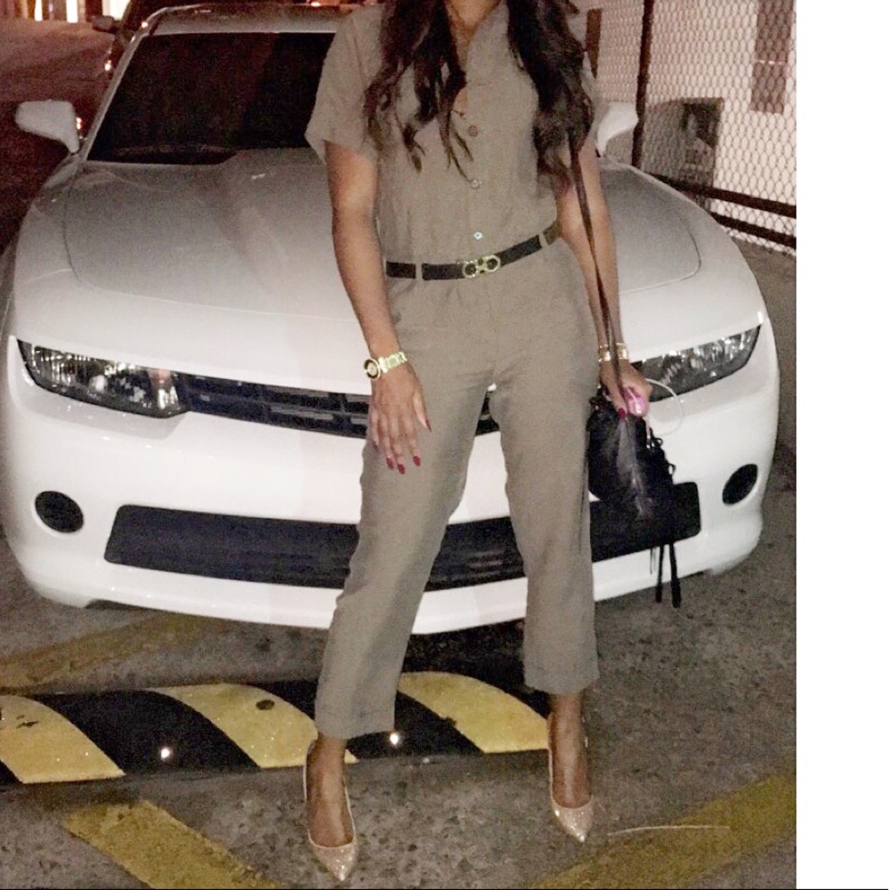 Olive jumpsuit